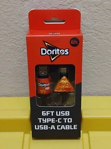 DORITOS 6FT USB TYPE-C TO USB-A CABLE DORITOS CHARGER 6 FT TYPE C NEW - Photo 1 sur 4