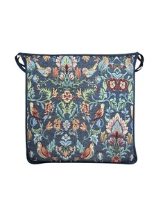 Almohadillas cuadradas para asiento William Denim tapiz comedor/jardín/cocina - Imagen 1 de 5