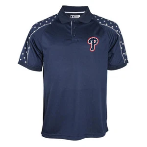 Philadelphia Phillies MLB Men’s Blue Polo Shirt, Size Medium - New With Tag - Picture 1 of 7
