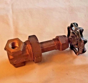 Valvola a saracinesca in bronzo 1/4", Grinnell Fig. 3080, 150 libbre SWP, 300 libbre WOG, stelo ascendente, - Foto 1 di 4