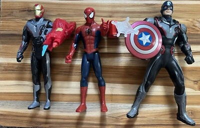 Marvel Hasbro End Game Avengers Captain America Spiderman & Ironman Titan Hero's - Изображение 1 из 4