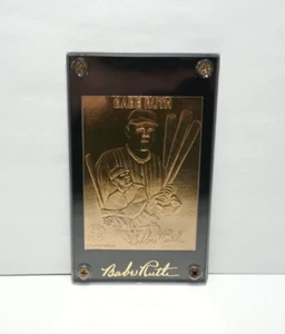 1996 Gold Performance Babe Ruth 22 Karat Gold Karte New York Yankees - Bild 1 von 3