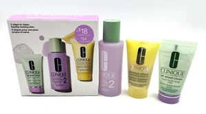Clinique 3 Step Set: Facial Soap MILD 30ml~Clarifying Lotion 2 60ml~ Lotion 30ml - Picture 1 of 4