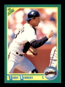 1990 Baseball Score Terry Kennedy San Francisco Giants #7