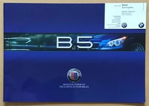 BMW ALPINA B5 5 SERIES Car Sales Brochure APR 2005 #88 04 155-0705 - Picture 1 of 5