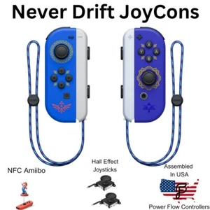 Zelda Skyward Sword Hall Effect Nintendo Switch JoyCons Wireless - Picture 1 of 170