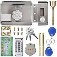Electronic Door Lock Remote Control Lock ID Single Head Security Anti-theft Lock