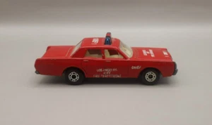 Matchbox Red Diecast Lesney England Chief 1 L.A. Fire Department Mercury - Picture 1 of 7