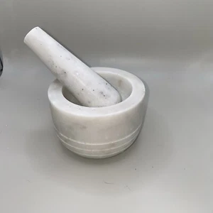 Marble Mortar & Pestle Set 29-1099H - Picture 1 of 12