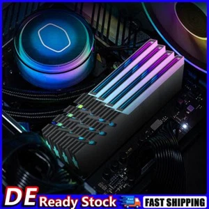 Heat Sink DDR4 DDR5 Ram Cooler Radiator 5V 3PIN ARGB for Computer (Black) Deu - Bild 1 von 8