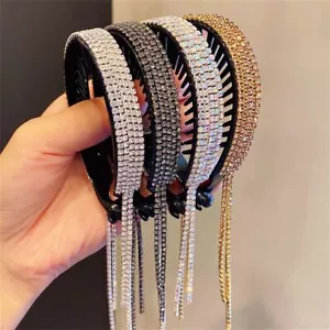 Eleganti artigli per capelli strass - clip per capelli coda di cavallo nappa accessori per capelli donna - Foto 1 di 15
