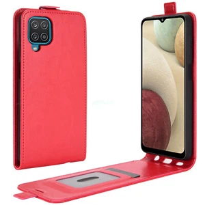 For Samsung A04E A13 A12 A53 A32 Magnetic Vertical UP down Flip PU Leather Case - Picture 1 of 17