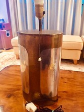 David Marshall Early 1980s Personally Signed Solid Brutalist  Large 43 cm Lamp