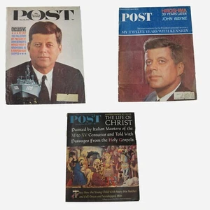 Lot 3 Saturday Evening Post JFK John F. Kennedy 1961, 1965 & 1959 Life of Christ - Picture 1 of 12