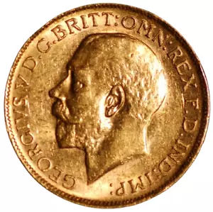 1922 Australia Gold Sovereign George V P Perth Mint. KM#29 (11549) - Picture 1 of 3