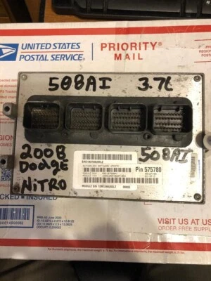 Компьютер двигателя 2008 08 Dodge Nitro 3,7 л AT ECU PCM 05187508AI 508 - Изображение 1 из 2