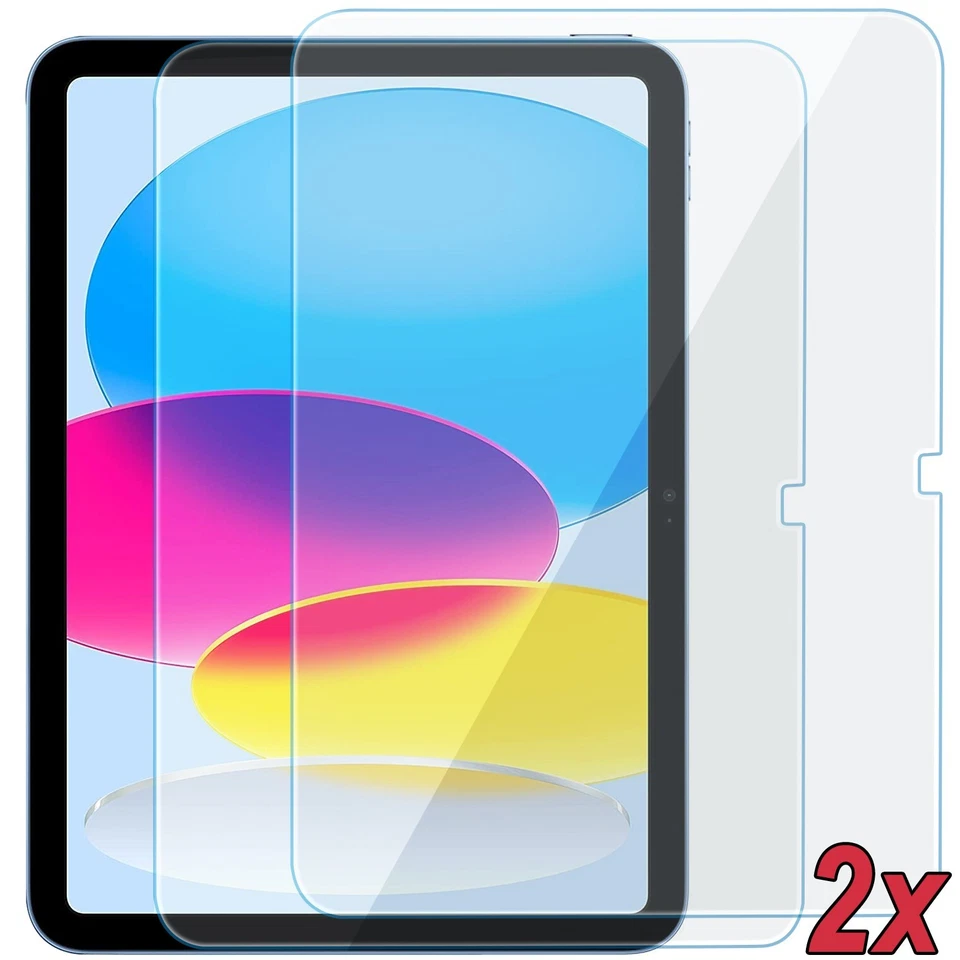 2x 9H Panzerfolie Glas für iPad (A16) 11./10. Generation (2025/2022) Full Cover - Bild 1 von 4