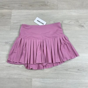 GOLD HINGE Pleated Tennis Skirt Skort Womens Small Pink NEW - Picture 1 of 4