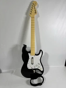 RockBand Harmonix Guitar Hero Fender Stratocaster 19091 Nintendo Wii  W/Strap - Picture 1 of 4