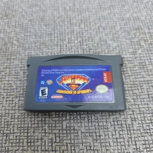 GBA Superman: Countdown to Apokolips Nintendo Game Boy Advance Authentic Works - Picture 1 of 6