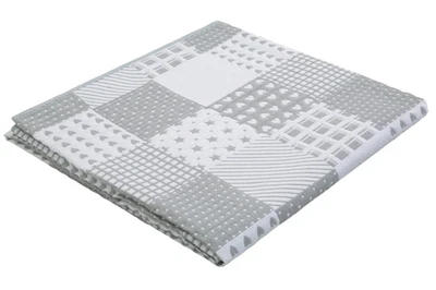 Lüttenhütt GRETJE Grau 140 x 210 cm Tagesdecke Patchwork-Design UVP:55,50€ (4093 - Bild 1 von 4