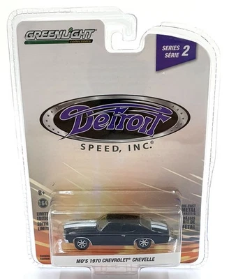 Chevrolet Chevelle Mo's 1970 Greenlight escala 1/64 39070-D - negro rojo Foto 1 de 4