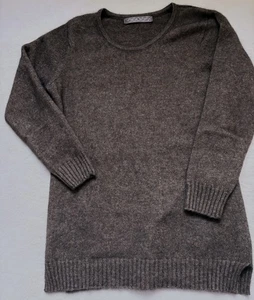 Noble Wilde, Damen Pullover, Possum Merino, Gr W/ UK 12, Braun Meliert, W. Neu - Bild 1 von 10