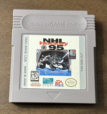 NHL Hockey 95 Nintendo Game Boy Cartridge + Custom Game Case - Image 1 of 4