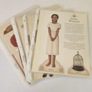 American Girl Addy Paper Dolls 10 Outfits + Accessory Envelope - Picture 1 of 14