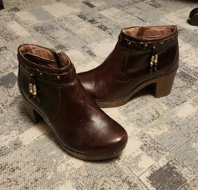 Botines Dansko Dabney de cuero marrón talla 40/US 9-9.5 Foto 1 de 4