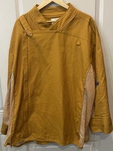 Disney World Wide Services Mustard Yellow Pandora Uniform Top Men’s 4x - Picture 1 of 12
