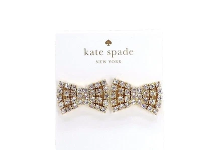 Pendientes Kate Spade New York Brillante Lazo Tono Dorado ¡Nuevos! Nuevo con etiquetas Foto 1 de 4