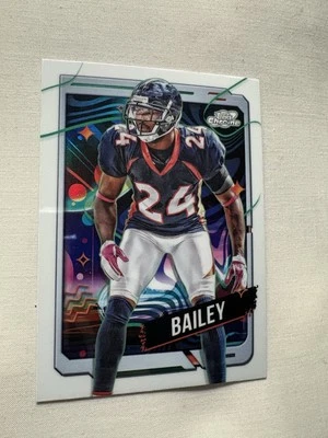 2024 Topps Cromo Cósmico Champ Bailey Agujero Blanco Estuche SSP Hit Denver Broncos Foto 1 de 2