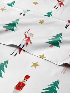 Split King Christmas Nutcracker Ballet Sheet Set - Holiday Xmas Pattern Beddi... - Picture 1 of 7