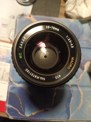 Sakar Zoom 35-75mm Macro 1:3.5-4.8 Lens For Minolta Japan - Image 1 of 3