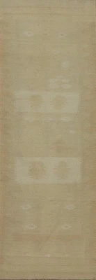 Tapete reversível Earth Tones lã kilim corante vegetal estreito/8 pés corredor 2x8 - Imagem 1 de 4