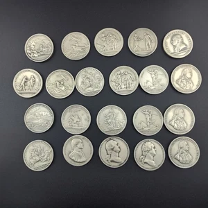 Lote Primeras Medallas América Peltre - Imagen 1 de 24