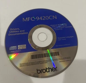Brother MFC-9420CN Drivers, Utilities and Documentation Disk CD, Driver, Dvd Win - Picture 1 of 1