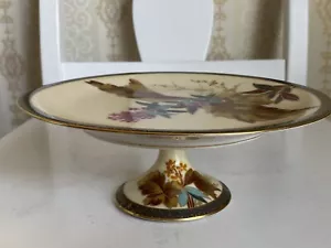 Antique Porcelain Tazza Handpainted - Picture 1 of 9