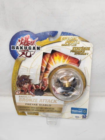 Bakugan 2009 Walmart Exclustive New Vestroia Bronze Attack Preyas Diablo DMB Cover