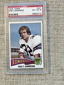 1975 Topps Walt Garrison # 341 PSA 8 NM-MT, Dallas Cowboys