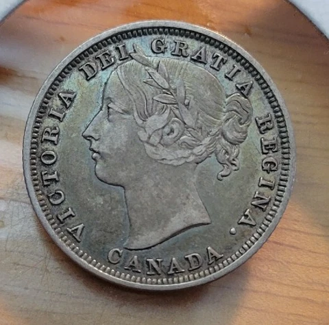 1858  Canada Queen Victoria 20 Cents Silver Coin Cover