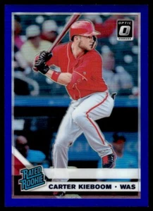 2019 Donruss Optic Blue Carter Kieboom 56/75 Washington Nationals #92 R99 - Picture 1 of 2