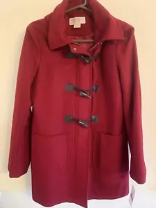 Michael Kors Beautiful Red Pea Coat. Size 12. EXCELLENT NeWTGS - Picture 1 of 12
