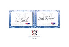 ⚾LOU BROCK & BOB GIBSON DUAL-SIGNED AUTOGRAPHED FRIENDS & FOES SERIES CARDS⚾