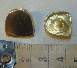 2 Stück Gürtelspitze, Metallspitze, für 18 mm Riemen,Farbe gold #4735# - Bild 1 von 1