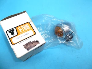 New Motorcycle Chrome Bullet Marker Lamp 1 Wire Type - V-twin 33-0400 (HD-56) - Bild 1 von 4