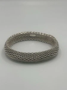 Sterling Silber Tiffany&co Somerset Mesh Armband - Bild 1 von 5