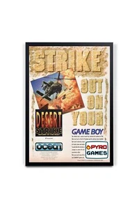 Desert Strike (1994) - Nintendo Game Boy - Framed Real Magazine Advert - A4 B... - Picture 1 of 1