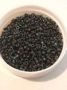 5grams miyuki delica Japanese seed beads 11/0 db25 metallic blue iris - Picture 1 of 1